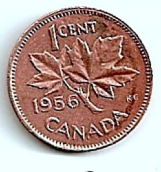 Kanada. 1 centas ( 1955 ) XF